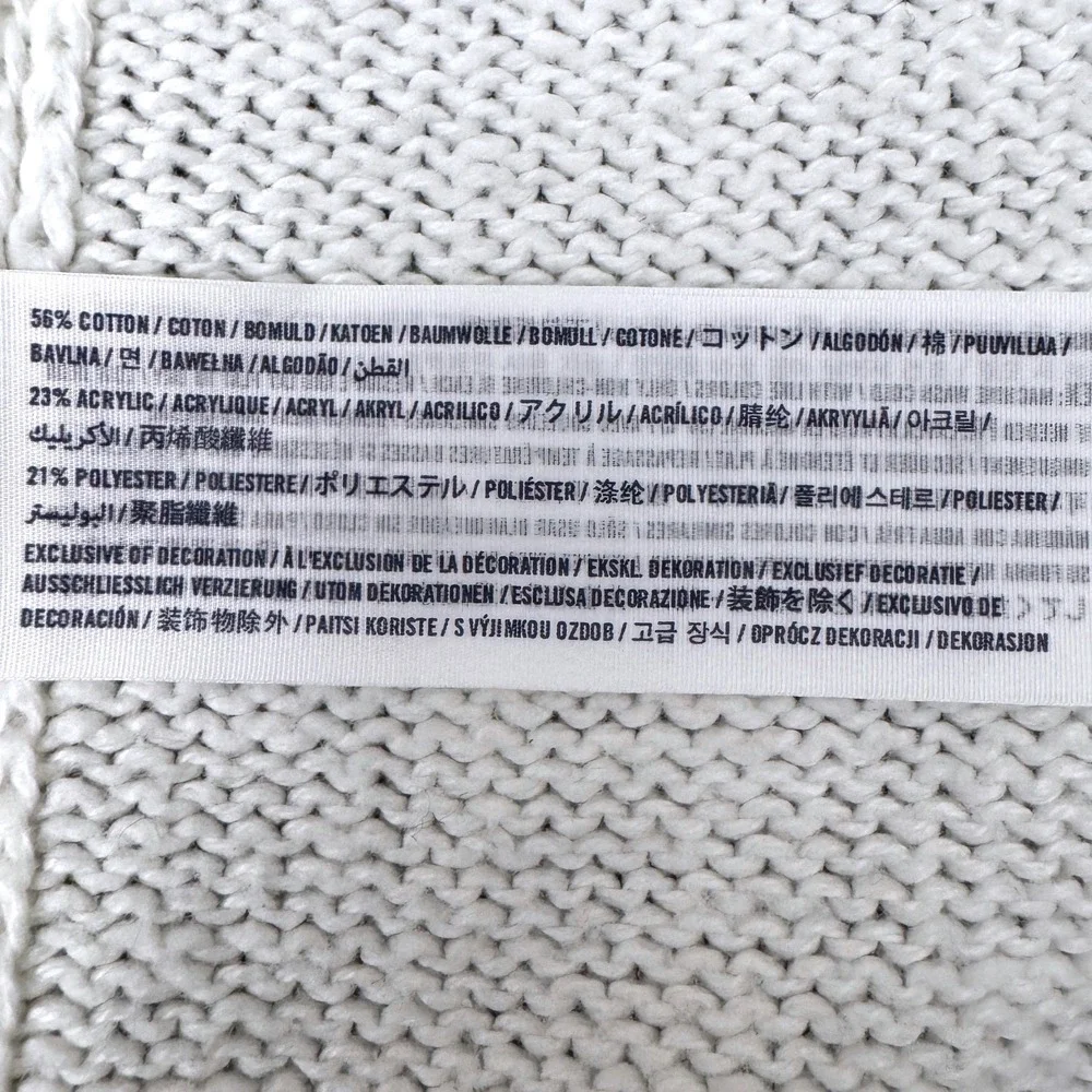 Abercrombie Kids Cardigan Geometric‎ Pattern Cream Black Size 9/10 Open Front